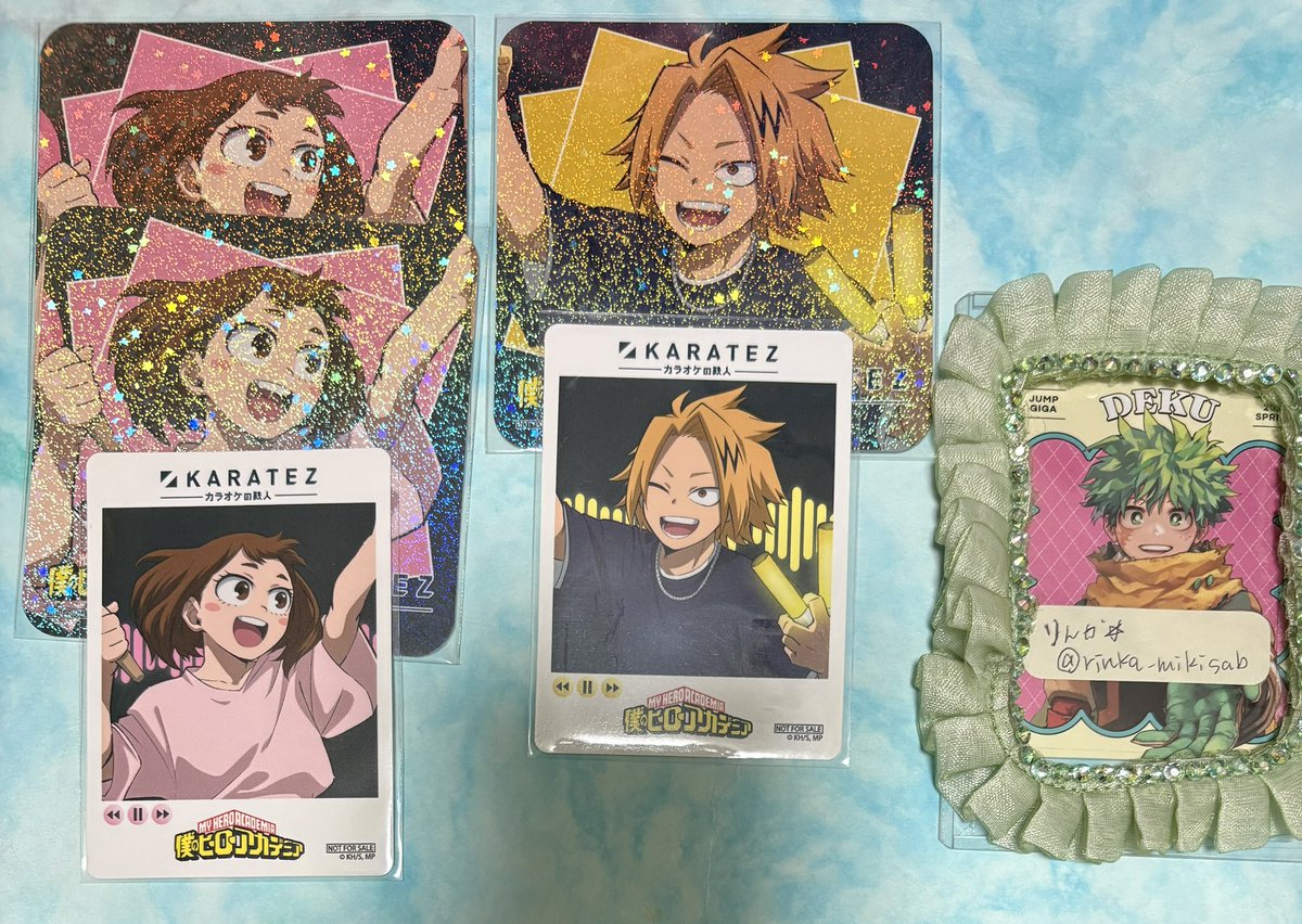 rinka_mikisab's tweet photo. 【交換】僕のヒーローアカデミア ヒロアカ カラオケの鉄人 カラ鉄 ミニフォト風カード コースター 特典

譲☆麗日 上鳴
求☆緑谷 轟

固定リポスト手渡し可・郵送可。
検索からでもお気軽にお声掛け下さい。 https://t.co/tauRkexLzx