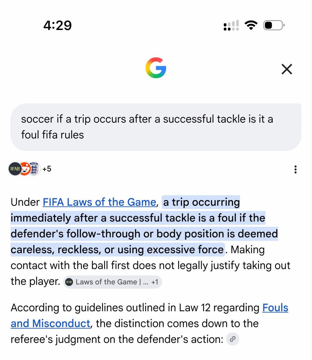 edd_ess's tweet photo. @ricardoabrazil @globalatlasusa @LakeShowYo Official fifa rules, after a successful tackle a defender is protected unless they do something dangerous like using the studs. The people whining about this are just whining for whining sake https://t.co/yukrAZGHKw