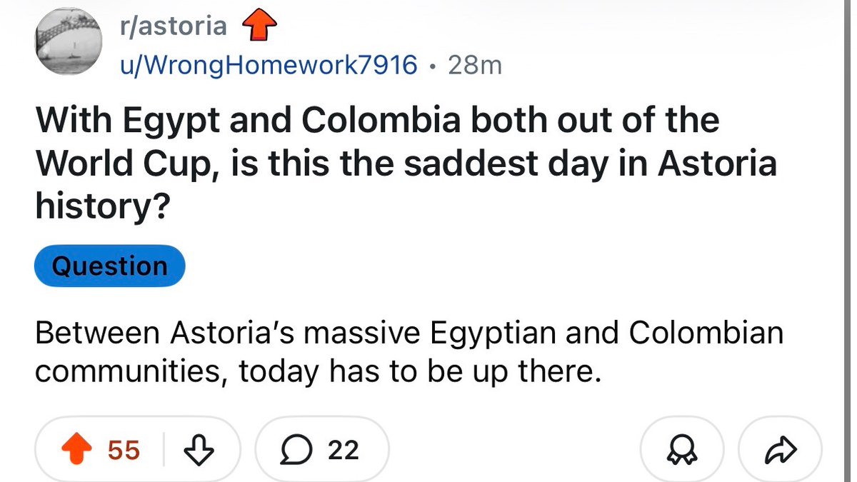 farazansari77's tweet photo. The Astoria subreddit is taking today’s results well https://t.co/m9W27wl6pP