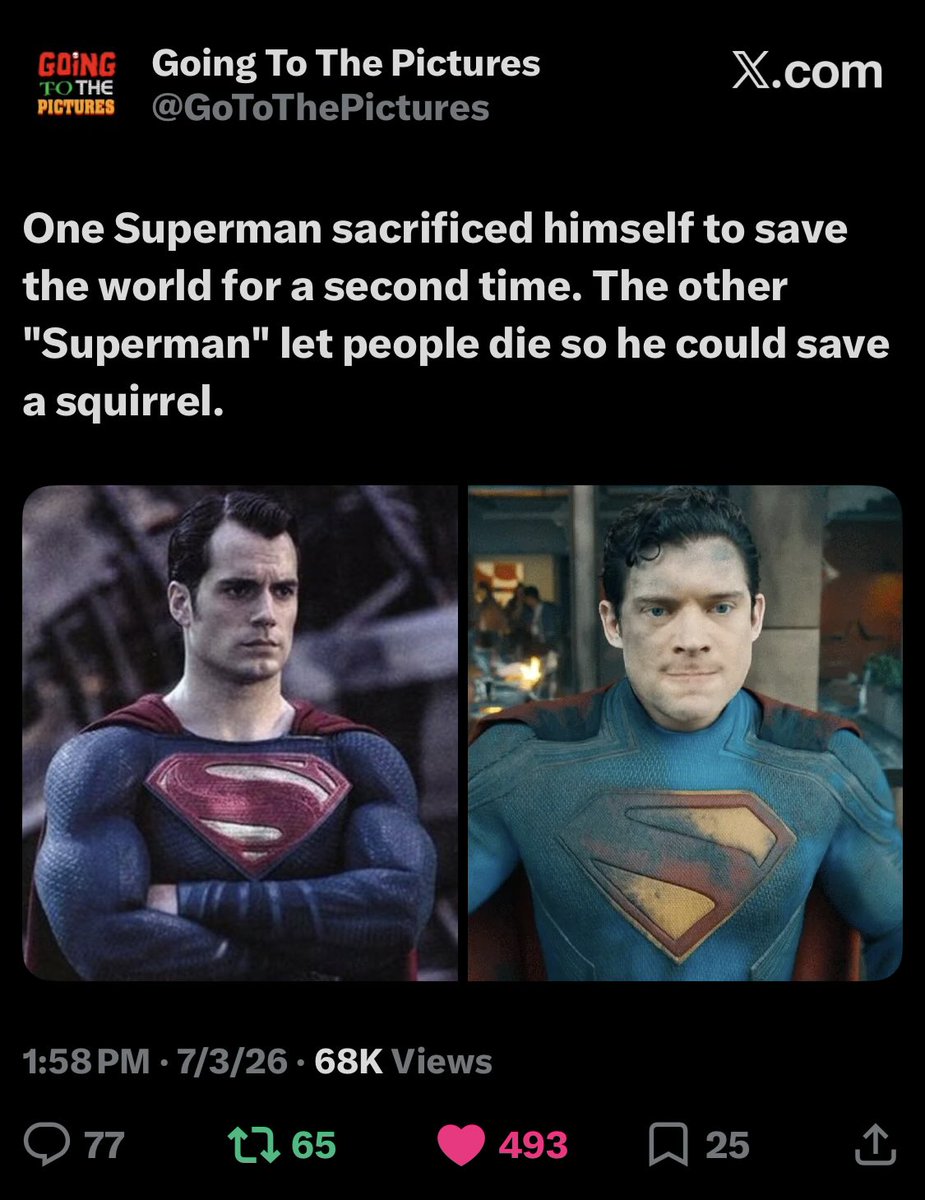cliche_a24096's tweet photo. #FireJamesGunn #DCUIsDead #RestoreTheSnyderVerse https://t.co/Mi3qEHQaKo