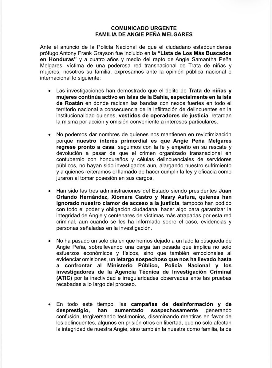 lizzypm_'s tweet photo. EL SILENCIO NUNCA HA SIDO UNA OPCIÓN.
Después de 4 años y medio, seguimos exigiendo verdad, justicia y el regreso de Angie Peña Melgares.
ANGIE PEÑA NUNCA HA ESTADO SOLA. SU FAMILIA CONTINUARÁ ALZANDO LA VOZ HASTA ENCONTRARLA. https://t.co/coJTivOL7d