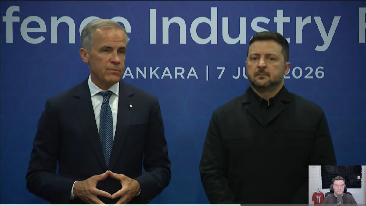 Nikalopolas's tweet photo. Carney gives away another $900 million Canadian tax dollars to Ukraine.
His hands tell you exactly who he's loyal to. https://t.co/YsHwv5C5UK