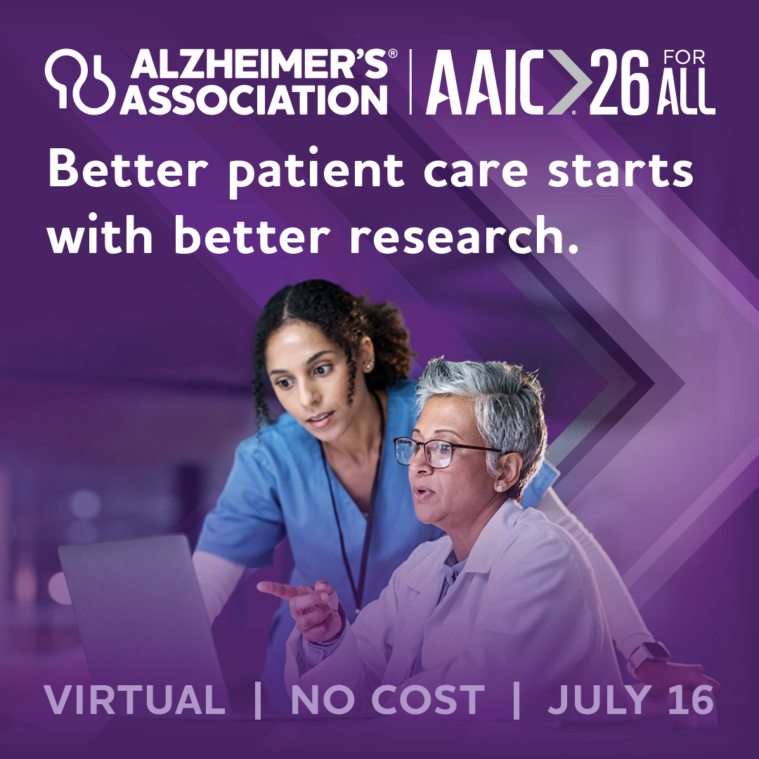 ALZ_Pro's tweet photo. Research presented at #AAIC26 has the potential to shape the future of dementia science. Can’t make the conference? Join #AAICForAll on July 16 online or in London, UK, &amp; stay updated with the latest tools &amp; insights in the field: https://t.co/mTeRn0qvYq. https://t.co/gWxsxfW4py