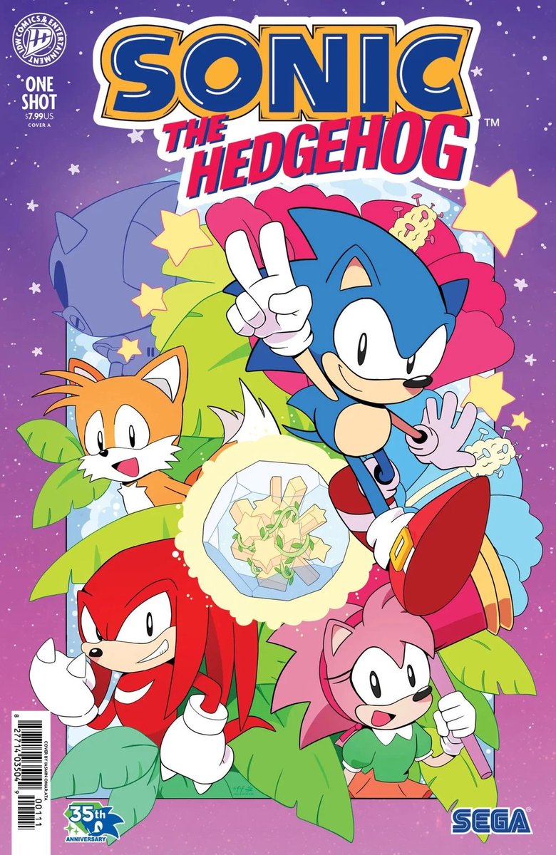 Writer_235's tweet photo. Sonic the Hedgehog: 35th Anniversary Special Spoiler.

@DELTAHEAD_! You and your team have done a fantastic job and this issue made everyone wish came true! 💖💖 https://t.co/DFDOLiVBfN