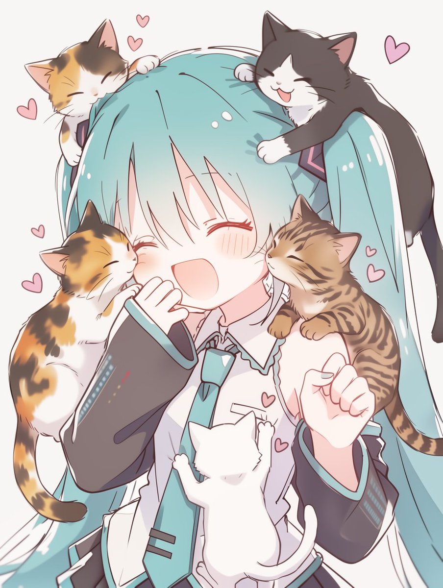 mirute3939's tweet photo. Cat love forever🐾💓🌞
#初音ミク https://t.co/DIHsCouFKo