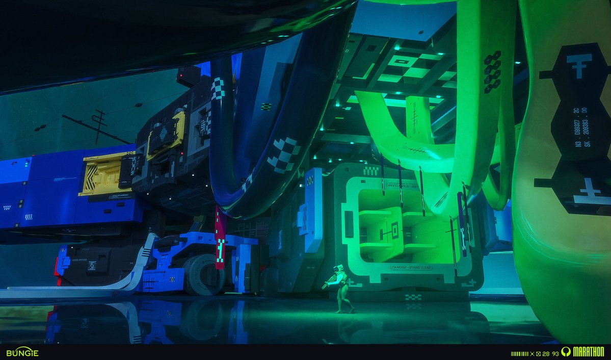d_goryainov's tweet photo. Design for the central pinwheel structure found on Outpost. While I worked on the final design, I drew a lot of inspiration from some incredible initial sketches done by the talented artists over at KARAKTER. The beautiful sky art was created by Mark Goldsworthy. https://t.co/67RQmRJP4O