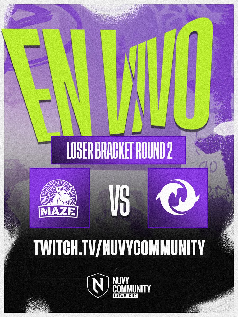 nuvy_community's tweet photo. 🔴EN VIVO🔴

Empieza la: PLAYOFFS LOSER BRACKET - ROUND 2 de la NUVY CIRCUIT!

@MazeGamingLA🆚@DGaming_org 

VENI YA! 👇
📺https://t.co/DRgpBOVtBC https://t.co/FODS1zQ3Vb