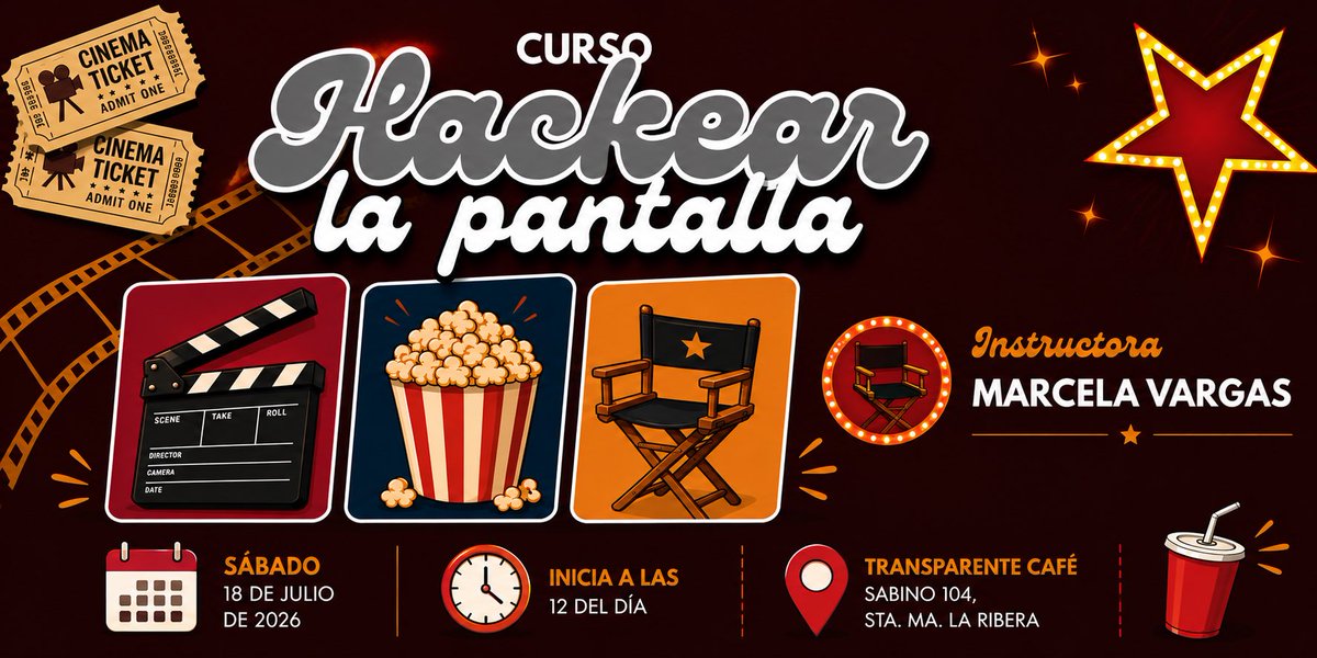 CinextasisMX's tweet photo. Todas las películas usan el mismo código para manipular tus emociones: luz, encuadre, montaje.

El 18 de julio, @Marce_Vargas88 lo desglosa en "Hackear la pantalla”, un curso intensivo de cine para principiantes en CDMX. 🎬

👉https://t.co/mfZouxSggU https://t.co/LBbaoZ9l7R