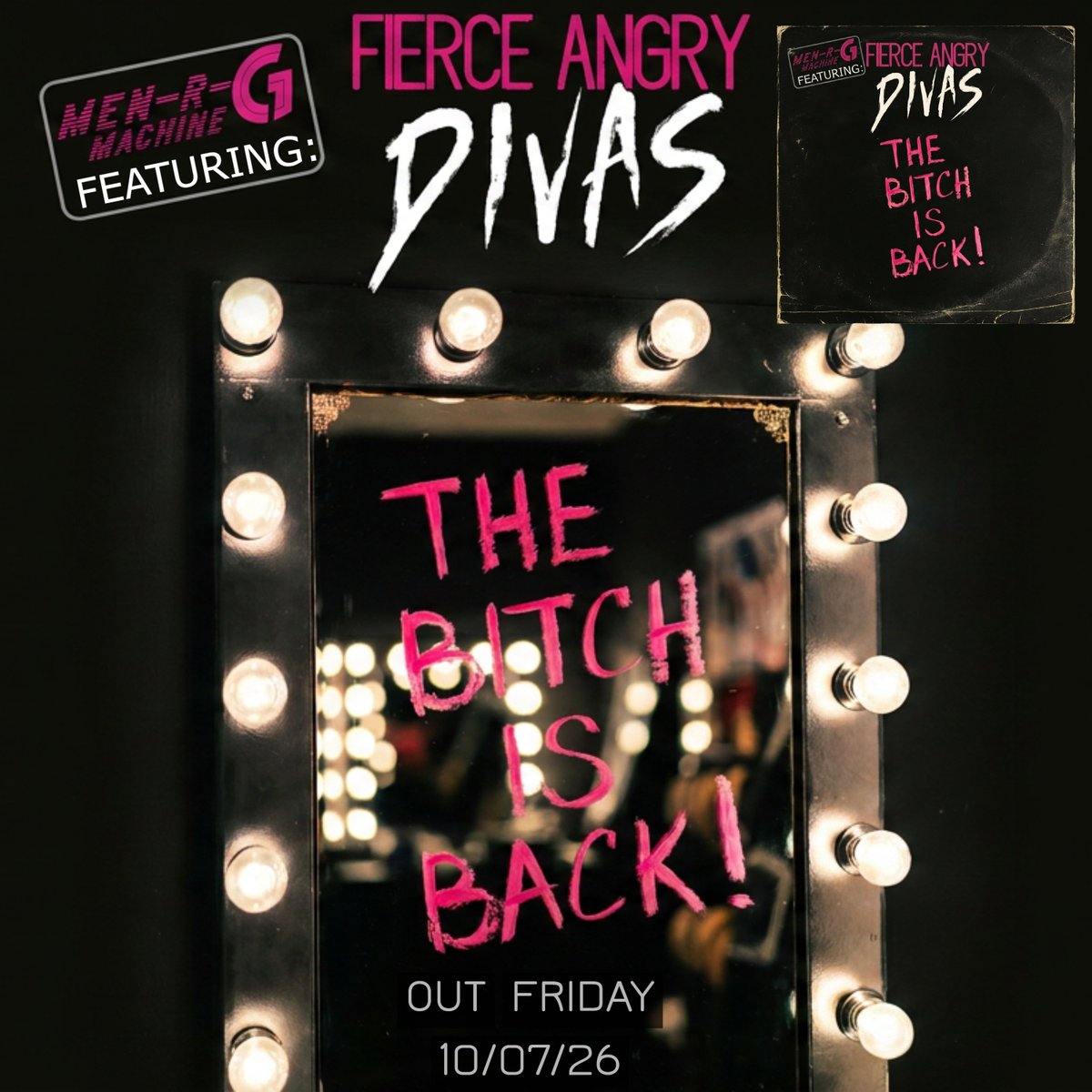 MENRGMACHINE's tweet photo. NEW SINGLE🎵
THE BITCH IS BACK!
FROM THE FORTHCOMING ALBUM
DISCO, ENERGY, REVENGE!
BY MEN-R-G MACHINE 🎶
DROPS THIS FRIDAY!
10/07/2026
#THEBITCHISBACK #menrgmachine #dancemusic #housemusic #handbaghousemusic #divahousemusic #newmusicfriday #newsingle #newmusic #newsingle https://t.co/e7rDmzWCFv
