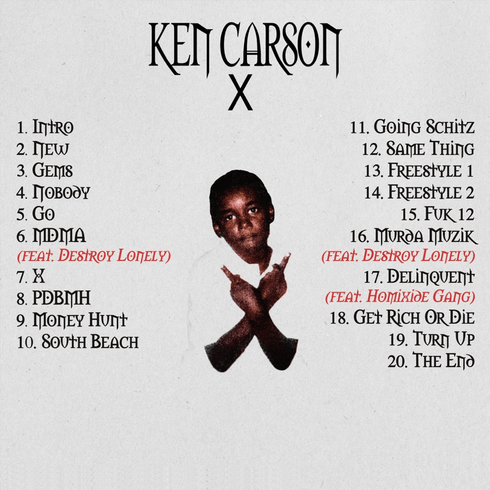 Kurrco's tweet photo. 4 years ago today, Ken Carson dropped his debut studio album, 'X' ❌

 Favorite tracks on the project? https://t.co/a4U7UkBmP1
