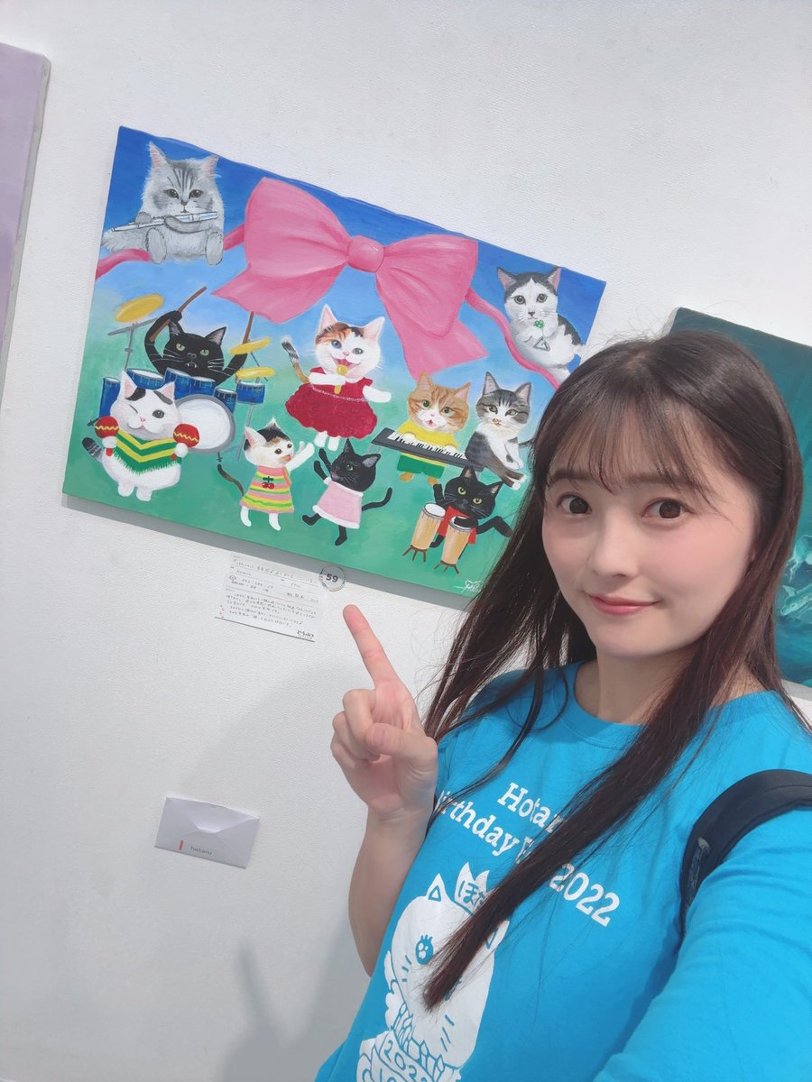 hotaru_0930's tweet photo. 絵画展１２日まで恵比寿の弘重ギャラリーで開催中❣️
稽古前にグッズ(ミニキャンバス)置かせてもらいに行ってきたよー🏃‍♀️💨
動物総選挙、会場投票も開催中🗳️

もしミニキャンバスほしいって方がいらしたら、まず月島ほたる運営事務局公式LINEまでhttps://t.co/lWp6JHj8Qm お問い合わせください🙇‍♀️ https://t.co/8NCAQ4NSeM
