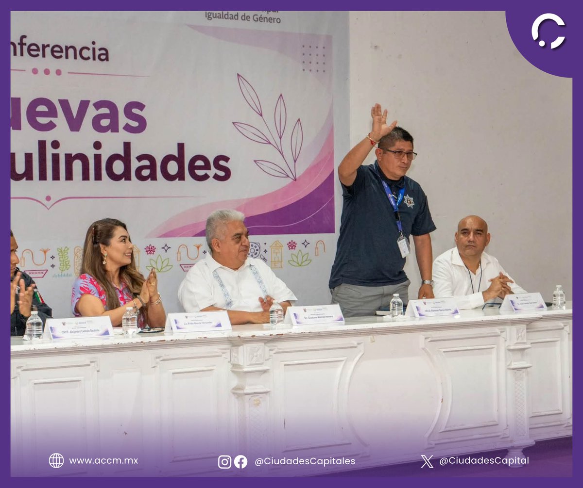 CiudadesCapital's tweet photo. 💜 En #Chilpancingo, el Presidente Municipal @DrGustavoAH fortalece la atención con perspectiva de género mediante la capacitación del personal operativo.

#ExperienciasQueNosHacenMásFuertes
Atte: @javierdiazglz, Presidente Municipal de Saltillo y de la #ACCM https://t.co/2SMoWiIBER
