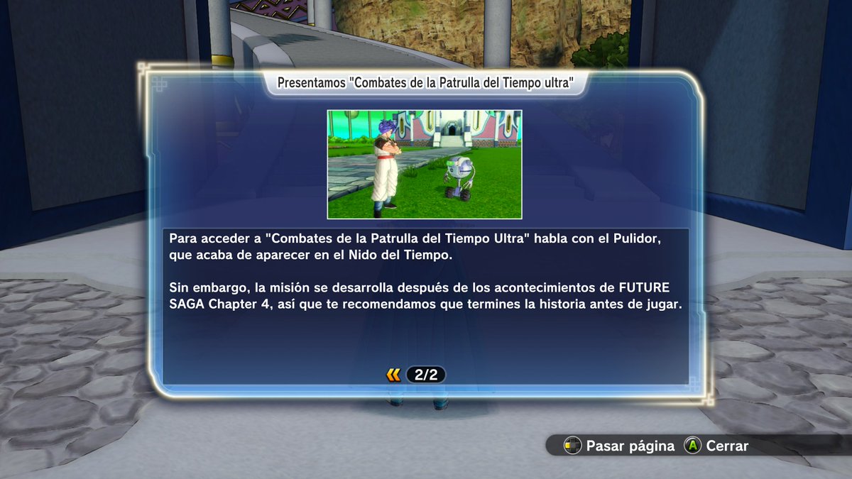VioletteZArts's tweet photo. {🌸} Finalmente tengo el DLC, y al entrar, me llegó éstos carteles tanto las recompensas por comprar el DLC, así como el Nuevo Modo de Juego después del End Game ... Trataré de traer más información al respecto #DBXV2 #Xenoverse2 #XV2Patch https://t.co/F0rnzDOYew