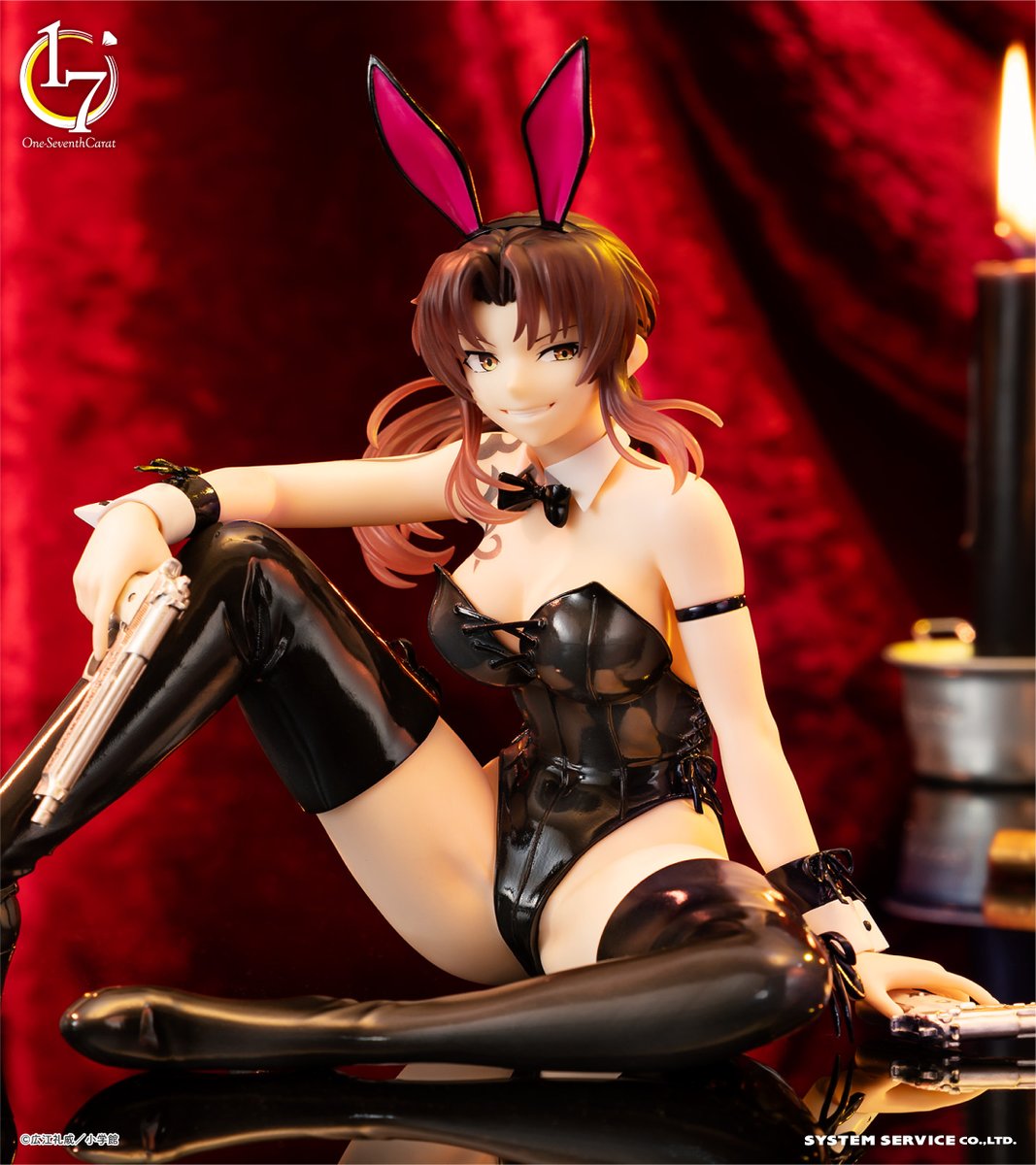 ss_maniac's tweet photo. 【7月プライズ】

「BLACK LAGOON」より
「One-Seventh Caratフィギュア レヴィ バニーVer.」が
7月3週よりゲームセンターなどに登場！

クールなバニー衣装に身を包んだ「レヴィ」に注目です✨

導入店情報はこちら！
https://t.co/dSOCCTeu3J

#BLACK_LAGOON #ブラックラグーン https://t.co/DyC9mDaloa