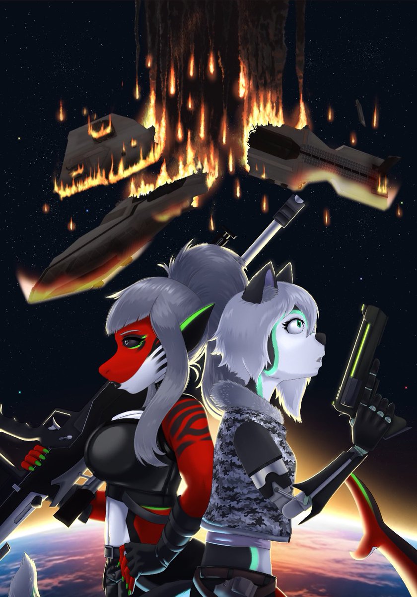 AJTuski's tweet photo. Sooo I miiight be working on something kinda big… and at this stage I’m feeling confident enough to start bringing it to the public before I start pushing to publish.

For now, I’ll reveal the cover Art by @RaccoonSandwich and leave you with that. https://t.co/W1lAL5rgIa