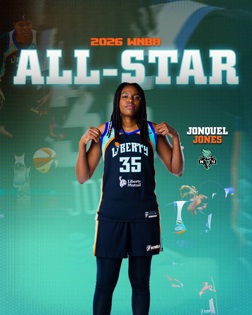 nyliberty's tweet photo. JJ’s headed to the big stage in Chi-Town for @WNBA All-Star! 🤩 https://t.co/9TwhruFdNo