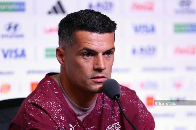 absolutkylian's tweet photo. 🚨Granit Xhaka on Switzerland facing Argentina in the Quarterfinals of the 2026 World Cup

🗣️: “We watched Argentina’s match against Egypt, so we know exactly what we’re up against. They’re a fantastic team with world-class players, and you have to respect that. But at the same time, we’d be lying if we said they don’t seem to get a few things going their way. There were moments in that game that raised a lot of questions, and everyone saw them.”