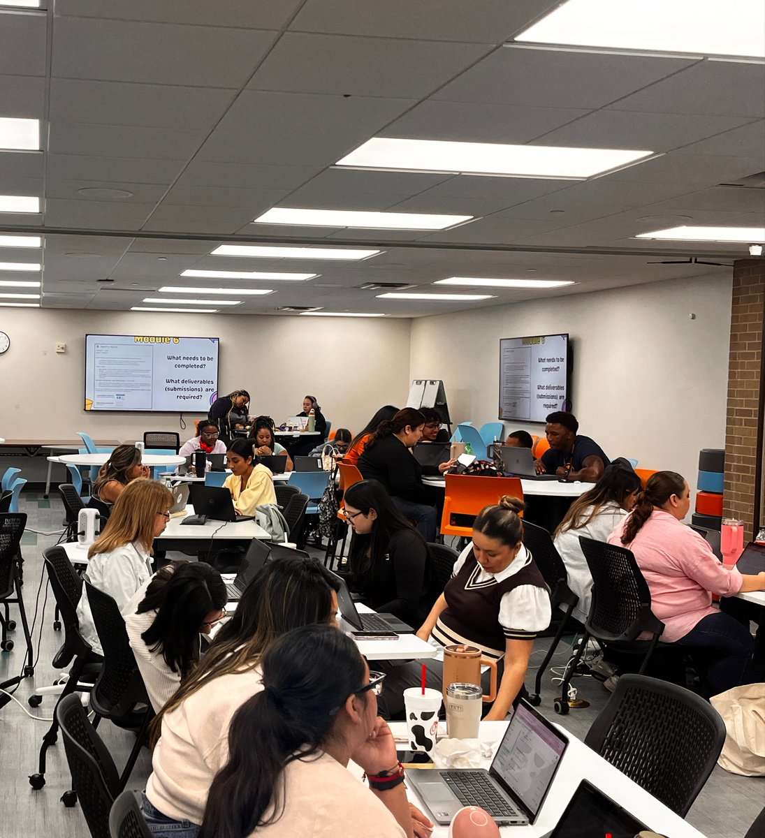 IISD_iLearn's tweet photo. We had another amazing day with these @IrvingISD ELEVATE educators! Today’s activities focused on the importance of digital citizenship, and boy did we have lots of fun doing it! https://t.co/tYM8gGrGhq
