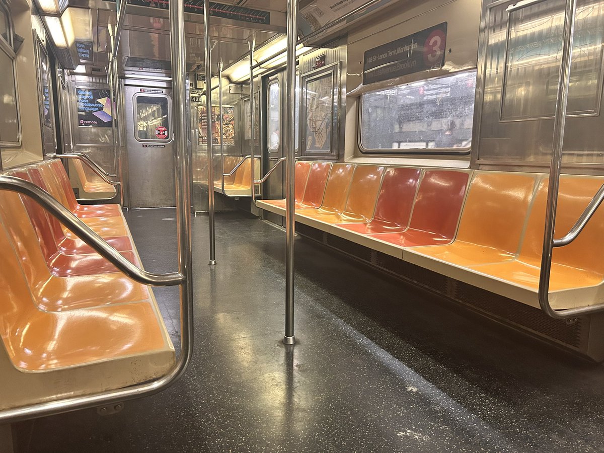 JMartinezNYC's tweet photo. They’re FED UP on the No. 3 train @EmptySeatsPics. https://t.co/CMdbWk5ETG