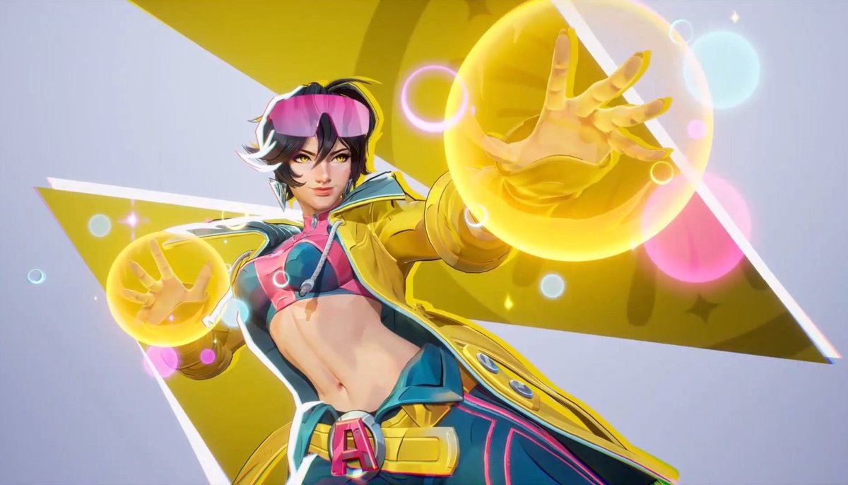 MurdocksMother's tweet photo. Lowkey kinda bummed jubilee doesn’t have more visual clutter😭 her fireworks don’t look as extravagant as I was hoping. She still looks awesome tho I can’t wait to play her https://t.co/XuHh5JJ2el