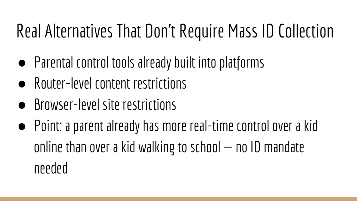 AuPlau's tweet photo. The KIDS Online Safety Act is proven to be more dangerous putting people's IDs at risk. Part 3. https://t.co/chAmow14GC