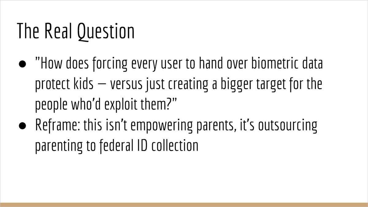 AuPlau's tweet photo. The KIDS Online Safety Act is proven to be more dangerous putting people's IDs at risk. Part 3. https://t.co/chAmow14GC