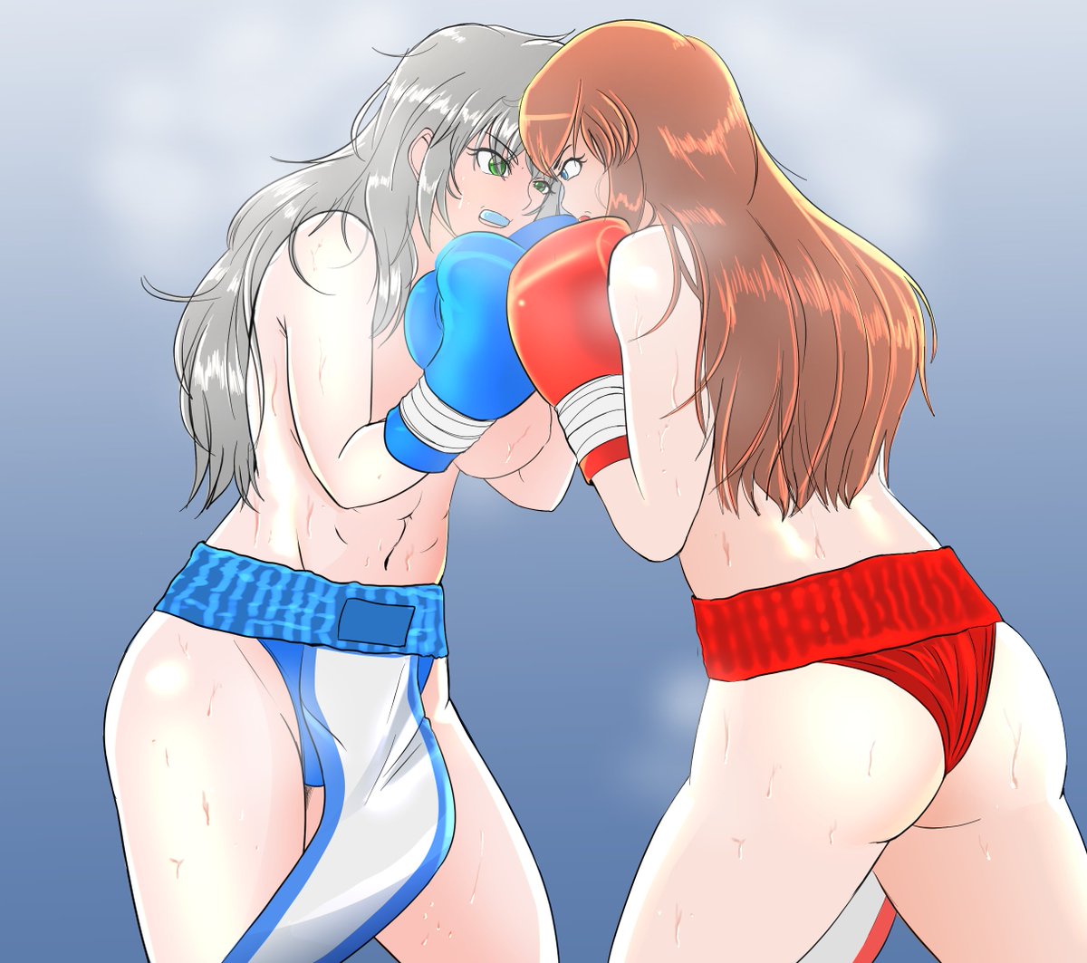 Azasket's tweet photo. A gift for a friend. His OC Tamao vs my Isabelle https://t.co/VEDRkTNChq