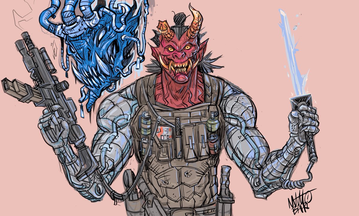 ONLYTHEBRAVE_'s tweet photo. @Okuri_Inu_Comic Totally.
We’ll see about the future. Who knows maybe all my work will get fed into a computer and my grandkids will be licensing my “style”.
Excited about your book, btw!
#okuri https://t.co/hhy2H4a0gr