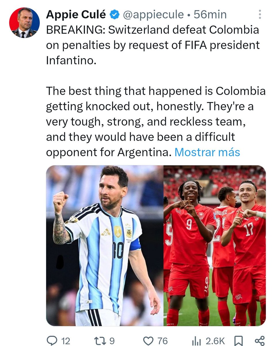 AccionCivilMX's tweet photo. @appiecule At first, you seemed to be talking sense, but a quick glance at your timeline reveals that you are actually a "Messilover" who lacks the moral authority to speak without being laughed at. Go ahead and celebrate the corruption of your false Messiah, like the other fans.🤷🏻‍♂️ https://t.co/wrI9UKSUar