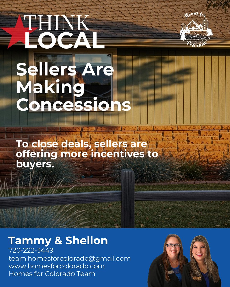 Homesforco's tweet photo. Seeing more homes linger on the market and sellers making concessions? Denver’s pace has shifted, buyer leverage is back. 🏡

What signs have you noticed in your own search? https://t.co/GlTQ4rvEh3