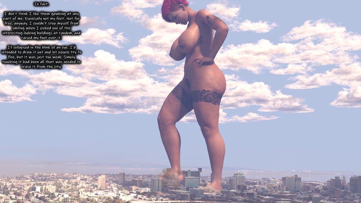 redfired0g's tweet photo. Hazel Smashes the West Coast Part 2 is out! #giantess #sizetwitter

In part 2, Hazel grows miles high, and smashes San Francisco and Oakland! https://t.co/KE3GDGrAtt