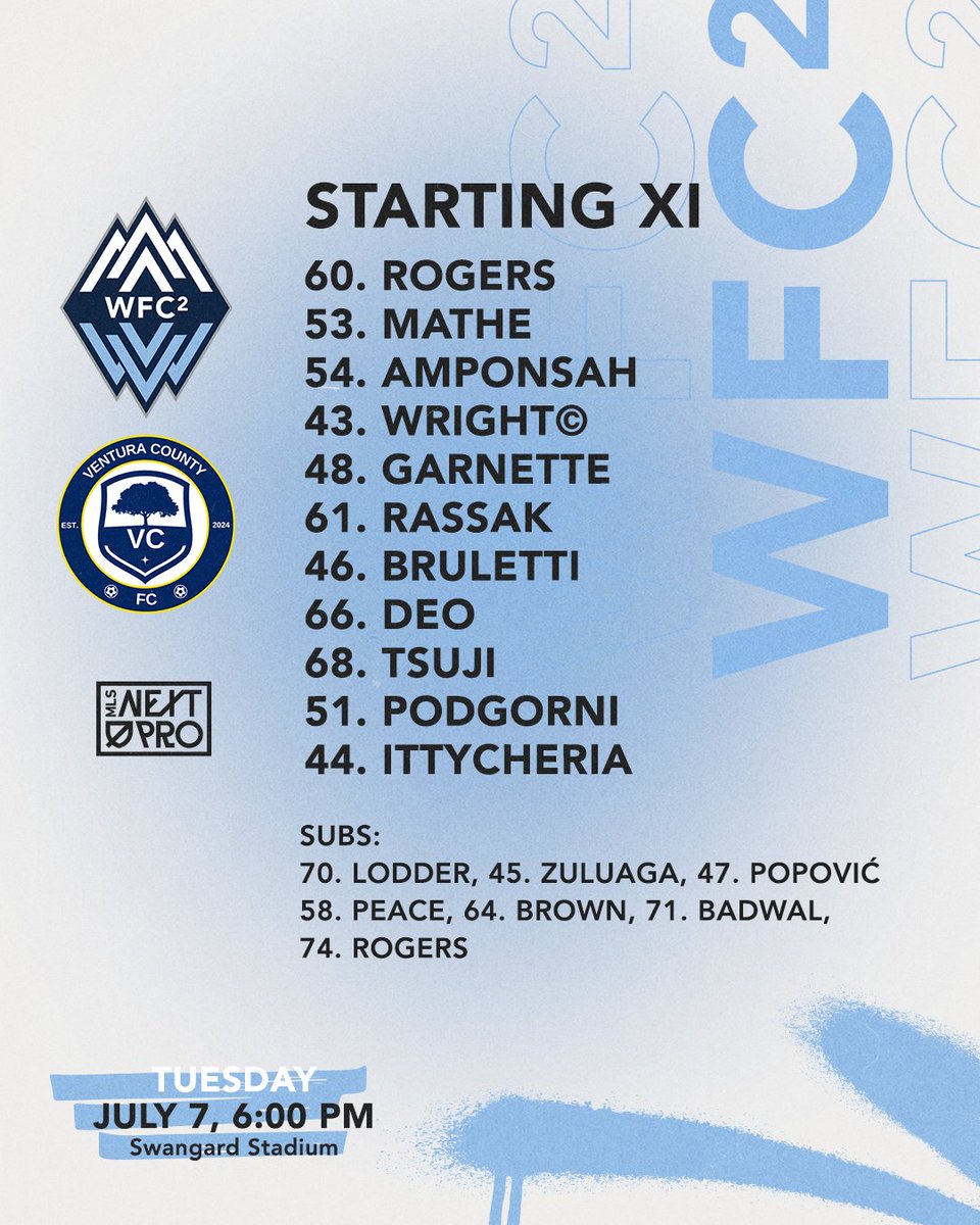 wfc2's tweet photo. Our πππΌπππππ ππ vs @vcfcpro π
Kickoff is set for 6:00 pm PT on @onefootball or https://t.co/ZiQzmN6VsD π₯οΈ
#WFC2 https://t.co/XHRq1KStLP
