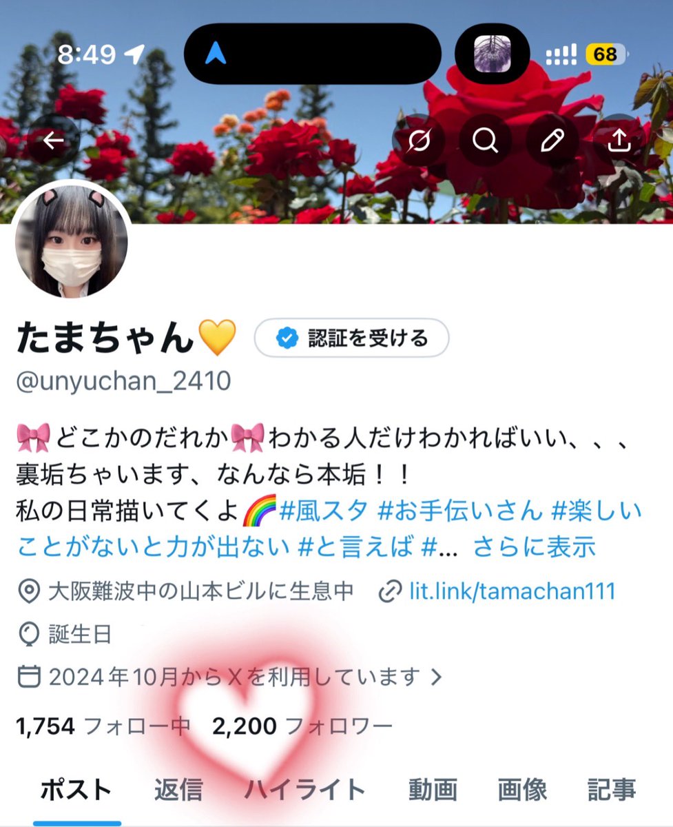ゆっくりフォロワー様が 増えてるの気付いてたけど… たまたま見たのが