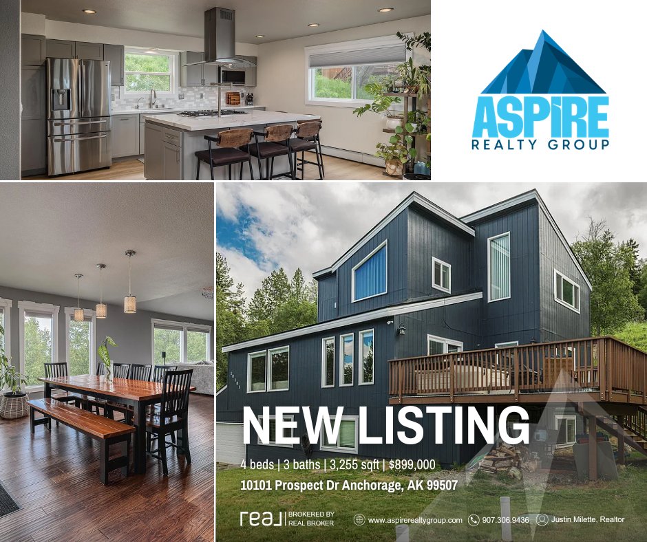 AspireAk's tweet photo. 🏡 Space, Privacy &amp; Views | Upper O'Malley/Prospect Hillside Retreat

🔧 Recent updates: New roof (2025), new deck (2024), new septic tank (2023), new boiler (June 2026).

A rare combination of privacy, updated finishes, and everyday functionality on the Anchorage hillside. https://t.co/cXEix4dRnW