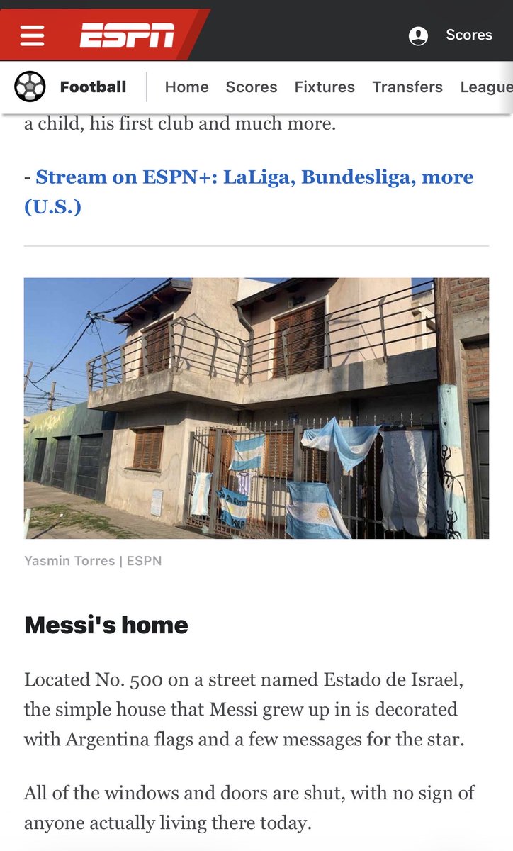 realtaler's tweet photo. @DefiyantlyFree @StealthMedical1 Forget the Western Wall… 
Wait until they discover 
that Lionel Messi grew up 
on Estado de Israel (“Israel State”) Street in Rosario, Argentina.
LoL https://t.co/KmRYsffEQc