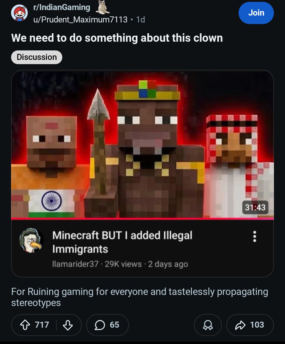 llamarider37's tweet photo. I'm blowing up on r/indiangaming https://t.co/Z6Ad4JjvgV