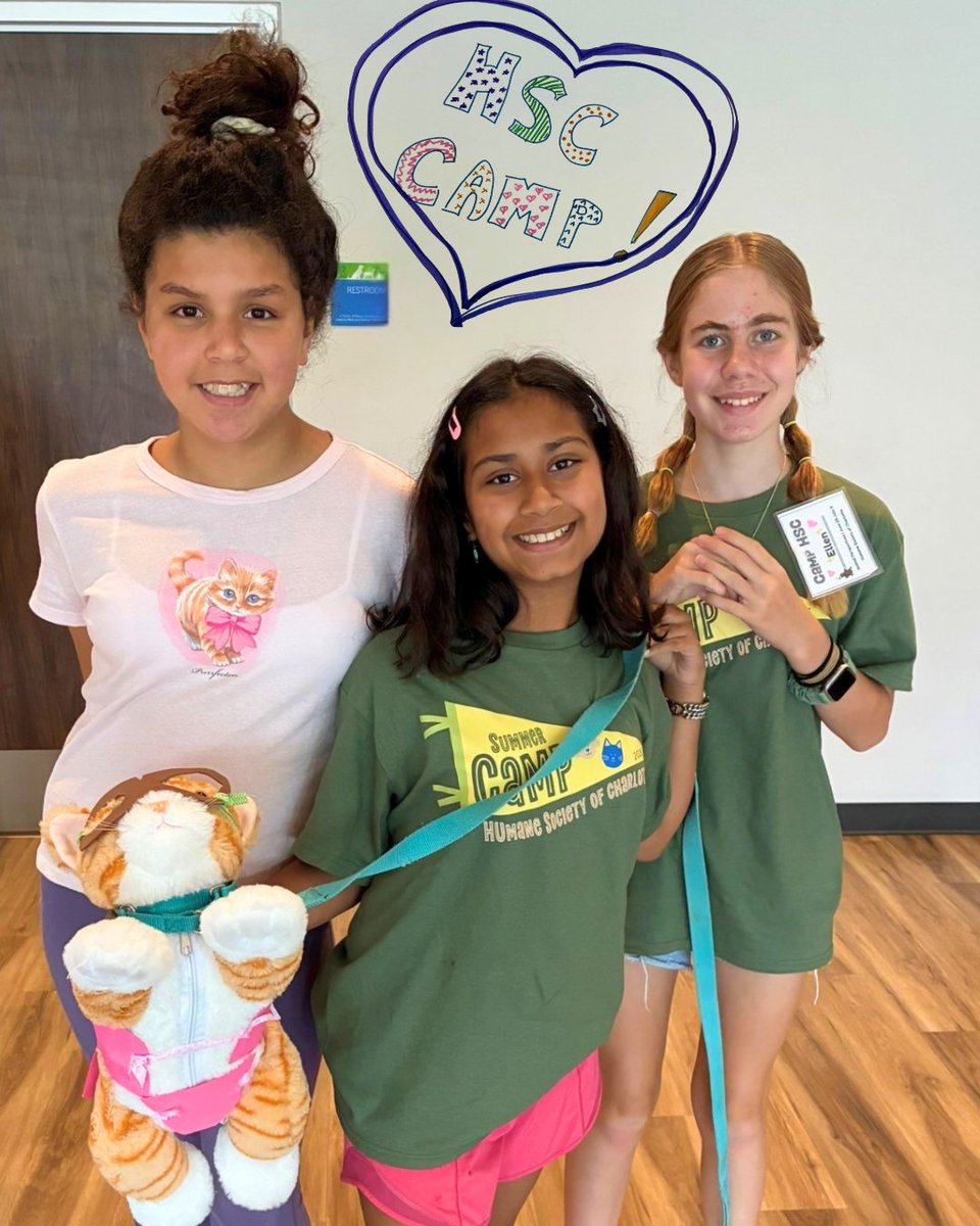 humanecharlotte's tweet photo. What a summer it has already been at HSC! 💙

We are so grateful for the campers who have filled our Animal Resource Center with curiosity, compassion, creativity, and so much love for animals.

And the fun is not over yet! Learn more: https://t.co/pzwiBrVryB https://t.co/5iuvu90vni