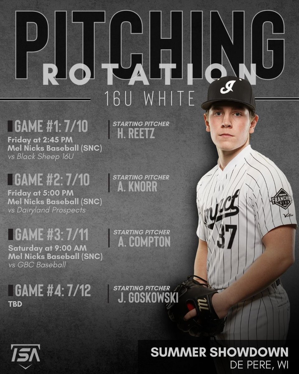 ImpactSportsGB's tweet photo. 🚨16U WHITE PITCHING PREVIEW🚨

Summer Showdown | Impact Events 

Player profiles: https://t.co/nO6xsh9PYe

#isaproud #makeanimpact https://t.co/kfvP29vZ2v