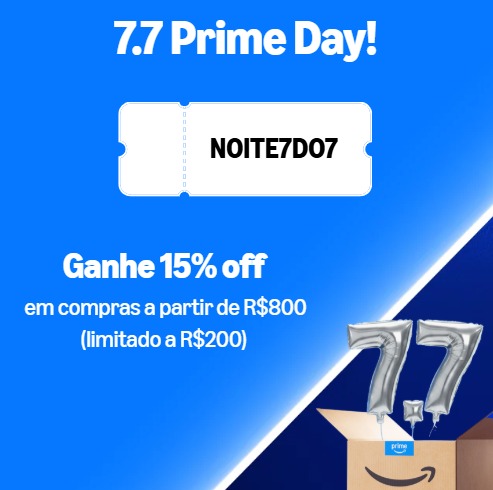 42Clube's tweet photo. 💙 7.7 FINAL do Prime Day Amazon!

📌 OFERTAS:
➡️  https://t.co/HlA1MmbDRn

 📱 15% off em compras a partir de R$800 (limitado a R$200)!
🔥 cupom: MAIS7DO7

🛍 #anúncio | https://t.co/V8vA55Vu1s https://t.co/A4NicfAWJa