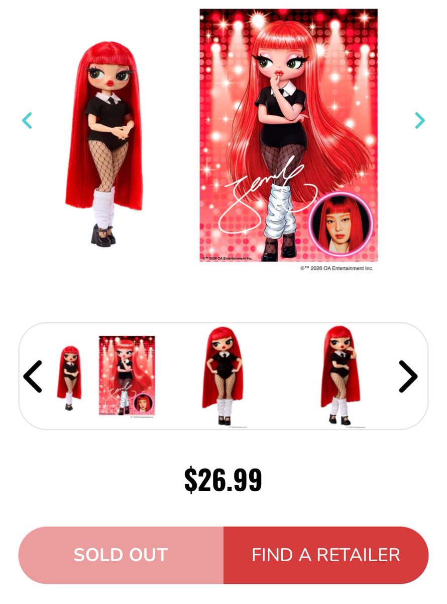 tjruby_'s tweet photo. ตุ๊กตาเจนนี่ JENNIE x L.O.L Surprise Fashion Doll วางขายยังไม่ถึงวันตอนนี้น้อง SOLD OUT เรียบร้อยแล้วบน MGA shop หลังจาก out of stock ตั้งแต่ 1 ชั่วโมงแรกและรีสต๊อกมาแล้ว 2 รอบ ❤️ https://t.co/zzTjQRgP5b