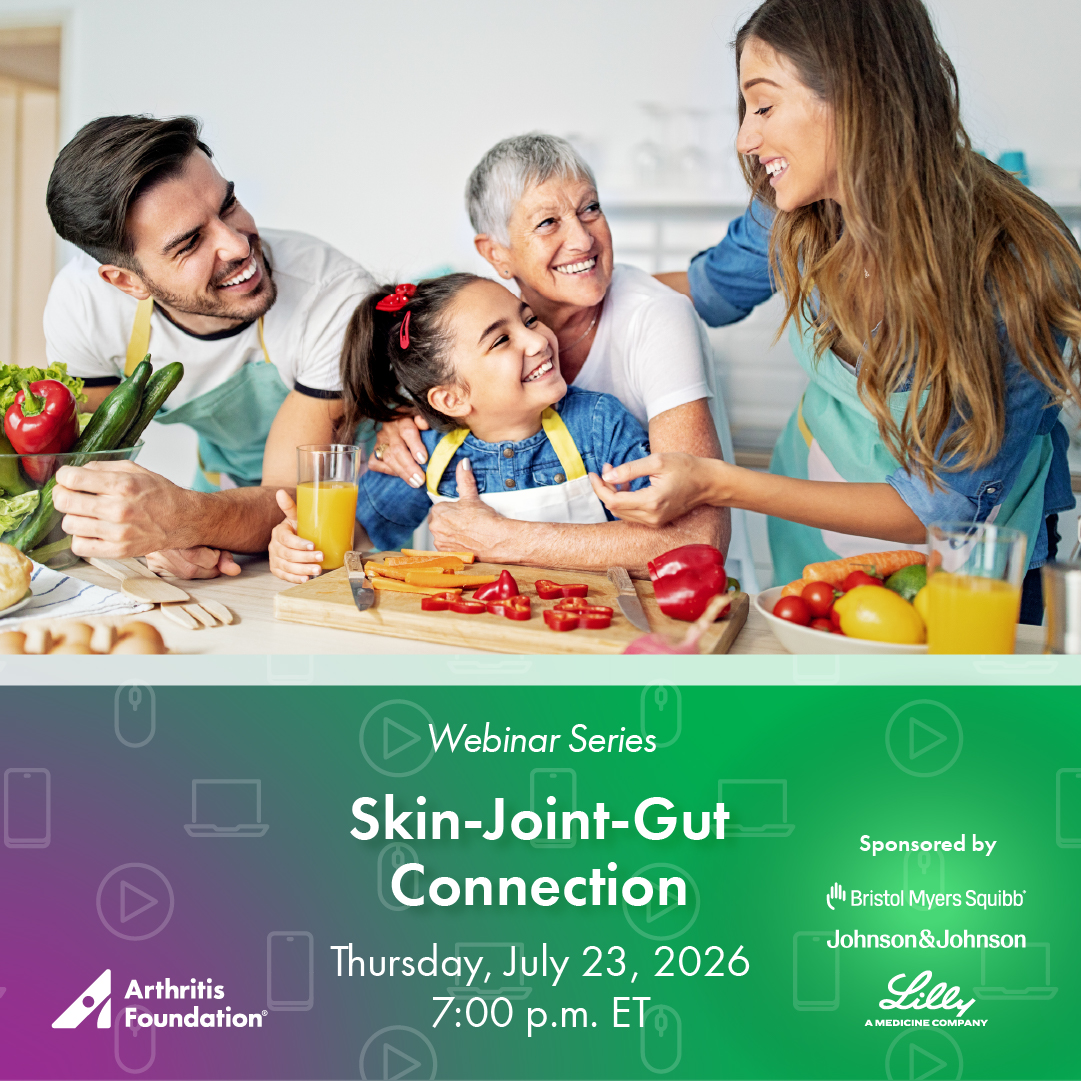 ArthritisFdn's tweet photo. Skin, joints and gut health are more connected than you think. 

Join our free webinar to learn how symptoms show up across the body — and how to better understand and manage them. 

Register: https://t.co/DmwempfMl5. https://t.co/zuI2Hzo3Z8
