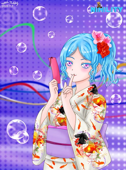 TsaiNihility's tweet photo. 七夕
～許願籤上寫了什麼～
～不告訴你～

#七夕 #浴�� #着物 #七夕祭り #原創 #動漫 #美少女 #繪畫 #電繪 #girl #オリキャラ #女の子 #創作 #oc #插畫 #創作 #illustration #painting #夏祭り #夏 https://t.co/ALT7i3xM9m