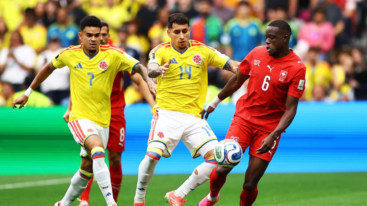 sacragarcia's tweet photo. 🇨🇭#Suiza deja fuera a 🇨🇴#Colombia y ya espera al campeón 🇦🇷#Argentina En los cuartos de final del #mundial2026🏆⚽ https://t.co/A8DRKfgxFb