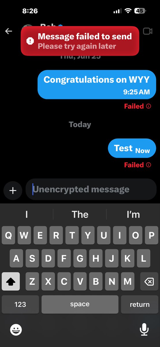 Cameron29620977's tweet photo. @Raunav410657 I think you need to follow me every time I try to send you a DM it fails https://t.co/3n9vSkGZYa