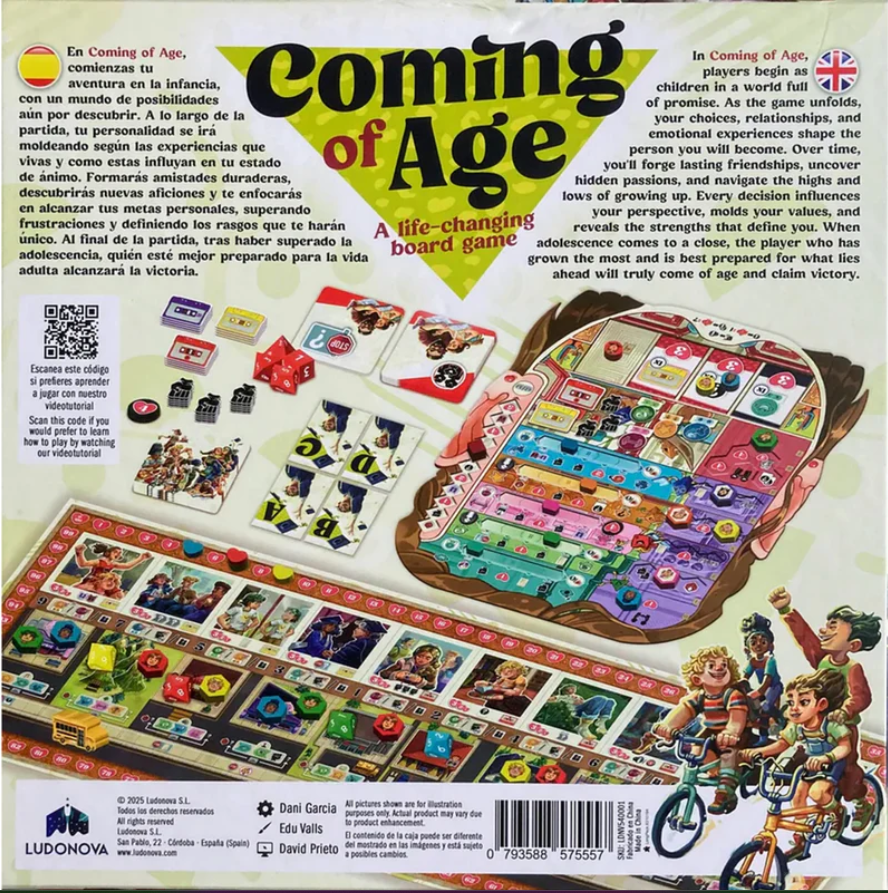 CaptainNemoSLO's tweet photo. 🎲 What if your next game night told the story of... your entire life?

Coming of Age isn't about conquering kingdoms or defeating monsters. It's about growing up.

From childhood adventures and school days to friendships, first loves, hobbies, family, and finding your place in the world, every choice shapes the person you become. Will you chase your dreams? Build lasting relationships? Discover hidden talents? Or take a completely unexpected path?

The theme is refreshingly different, the artwork is gorgeous, and the retro touches (those cassette tapes! 😍) are guaranteed to make millennials smile.

If you're looking for a strategy game that's thoughtful, unique, and unlike anything else on our shelves, this one deserves a closer look.

Come check out Coming of Age and discover a board game where the greatest adventure is growing up.

Captain Nemo Comics & Games – 565 Higuera St. in downtown San Luis Obispo – Free parking behind the store.