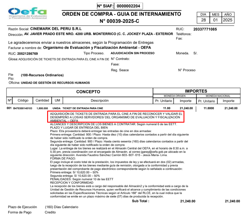 Alej0Espinoza's tweet photo. No solo en palacio de gobierno se hacen gastos innecesarios. El año pasado, por ejemplo, en la OEFA hizo un gastó de más de 21 mil soles entradas al cine para su trabajadores: A FIN DE RECONOCER Y VALIDAR EL DESEMPEÑO. 
Se usaron para celebrar cumpleaños. https://t.co/RcYoDrb4uX