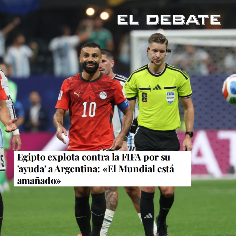 eldebate_com's tweet photo. Egipto explota contra la FIFA por su 'ayuda' a Argentina: «El Mundial está amañado»

Ziko y el seleccionador egipcio, Hossam Hassan, mostraron su enfado tras caer en octavos ante la vigente campeona https://t.co/VrqM3ybDRC