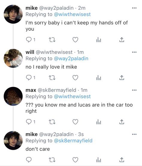 mikeonmywheeler's tweet photo. #byler where they go on a double date with lumax but mike will die if he’s not touching will https://t.co/inVOkpTet4