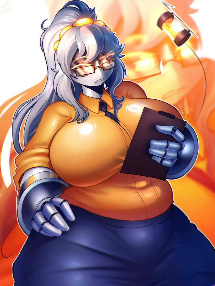 Hueleo8's tweet photo. "Checking the reports..."
Commission art for @Frijtek 
Thanks for your preference cutie 🩵🩵🩵 
#murderdrones #mdtwt #commissionㅤ https://t.co/IeC1V8Kwkp