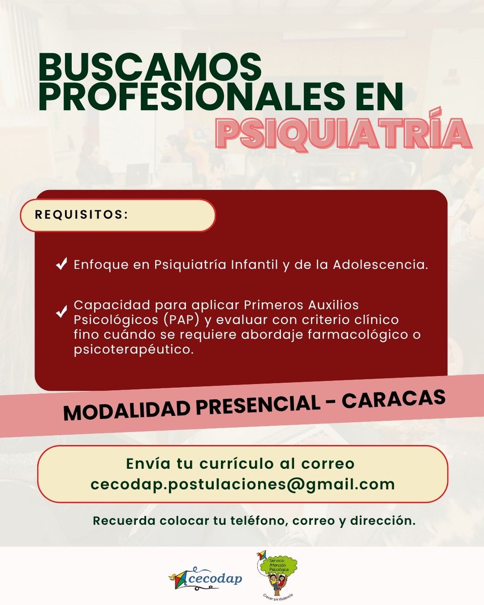cecodap's tweet photo. Pon tu vocación al servicio de niños, niñas y adolescentes afectados por los terremotos. Si tienes estos requisitos en tu trayectoria, envía tu currículo para que podamos evaluarlo.

Convocatoria abierta hasta ubicar al equipo que necesitamos.

#BienestarConCecodap https://t.co/Mr2oS5mBZu